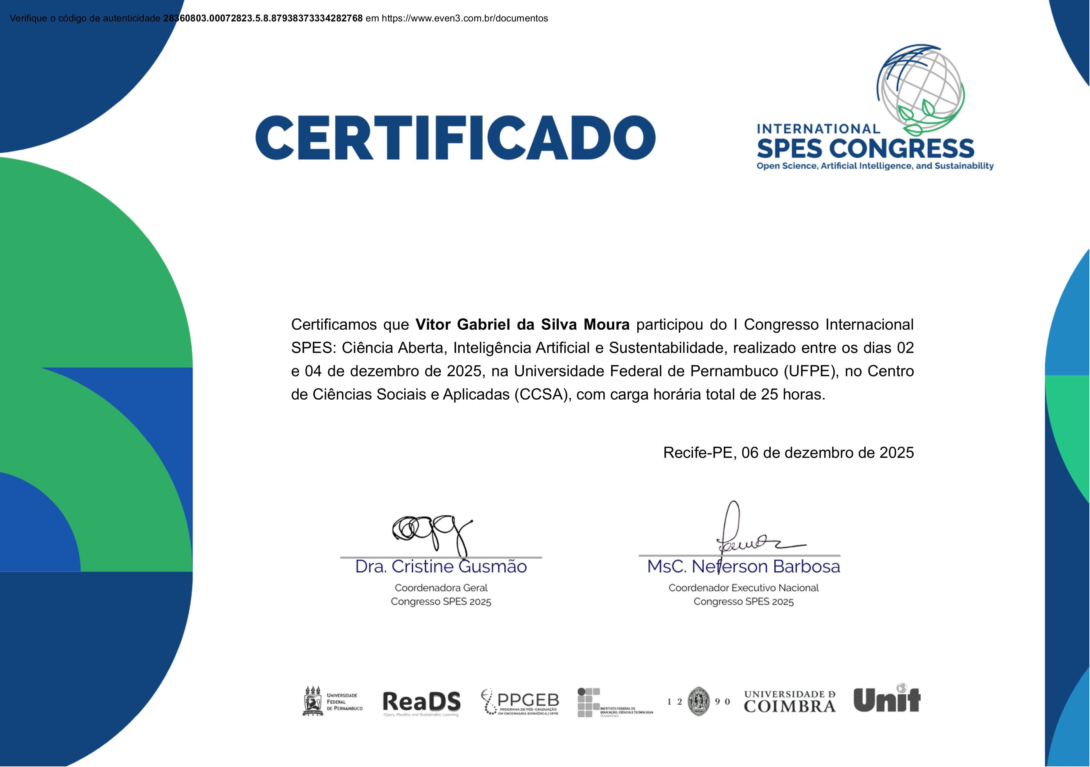 I Congresso Internacional SPES